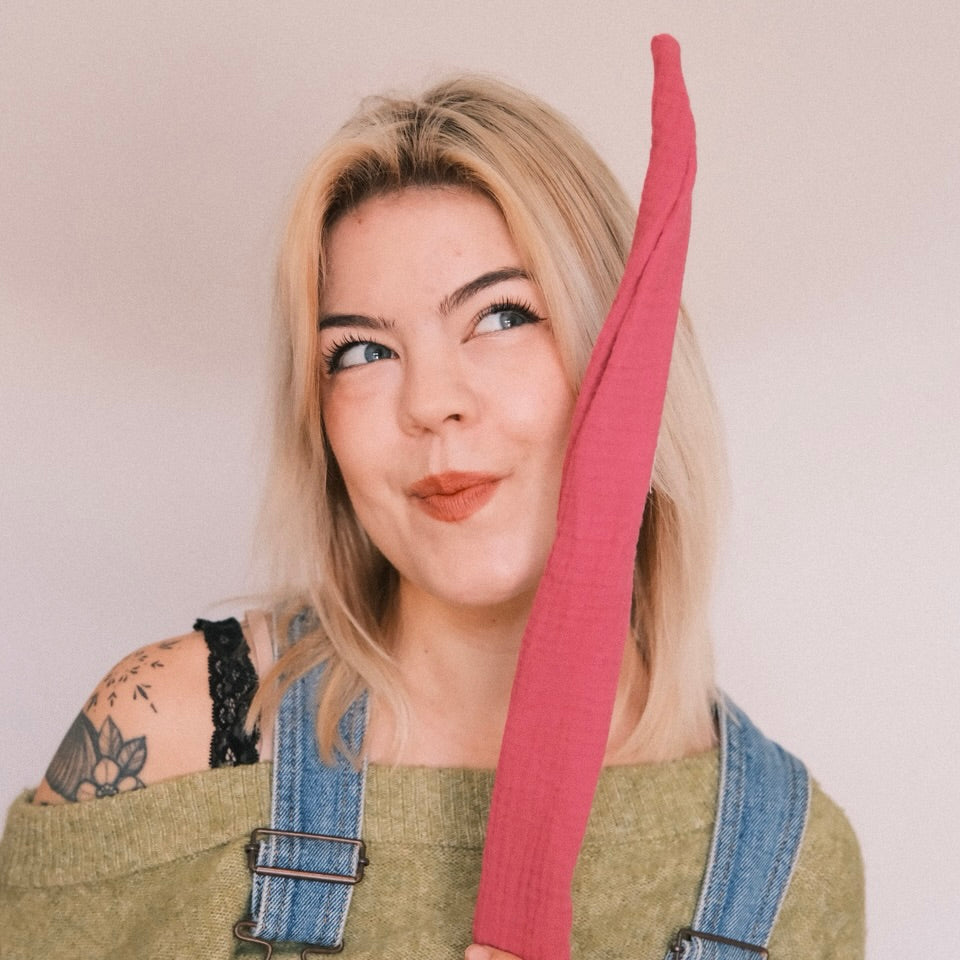 Drahthaarband - Musselin Himbeere