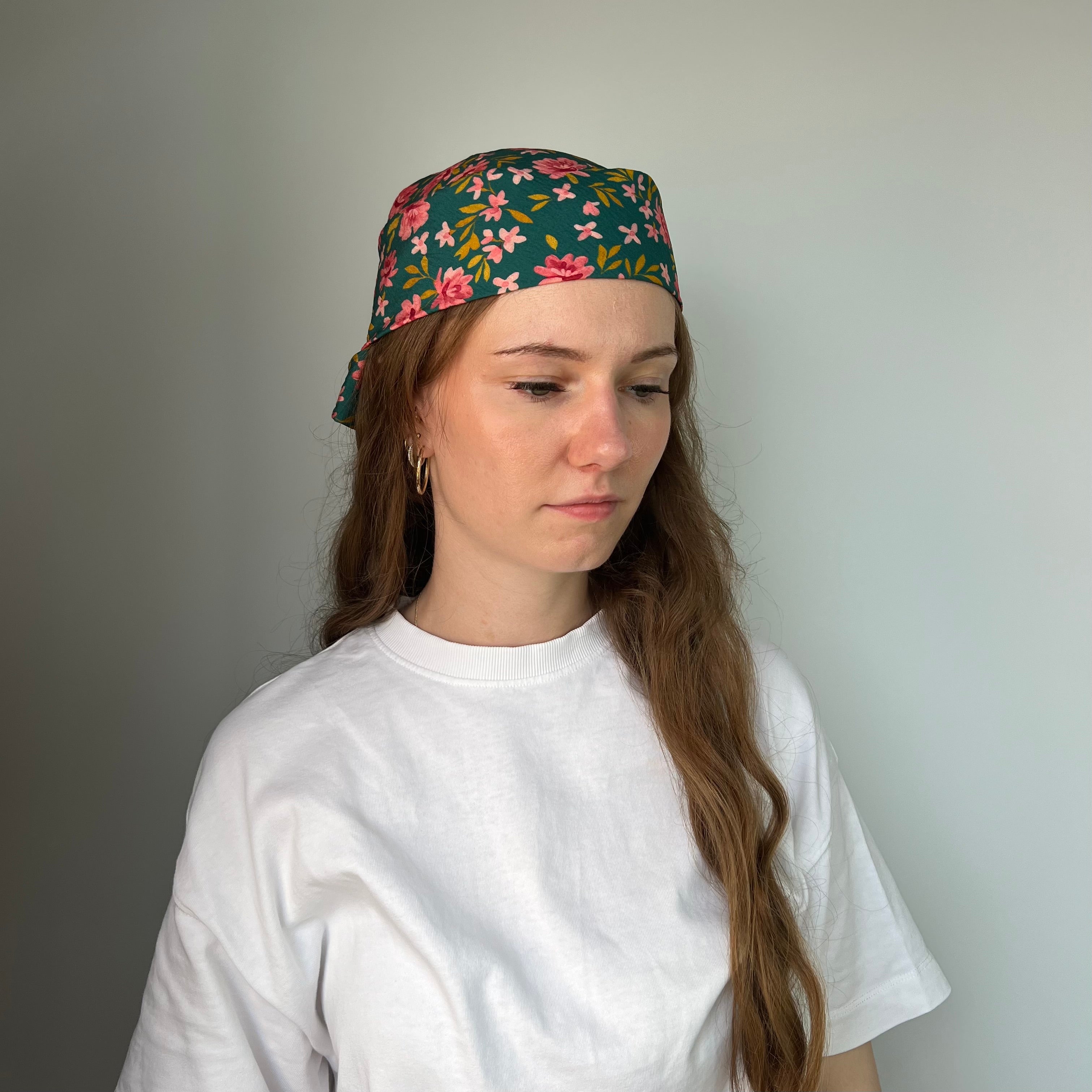 Bandana - Blütensinfonie Petrol