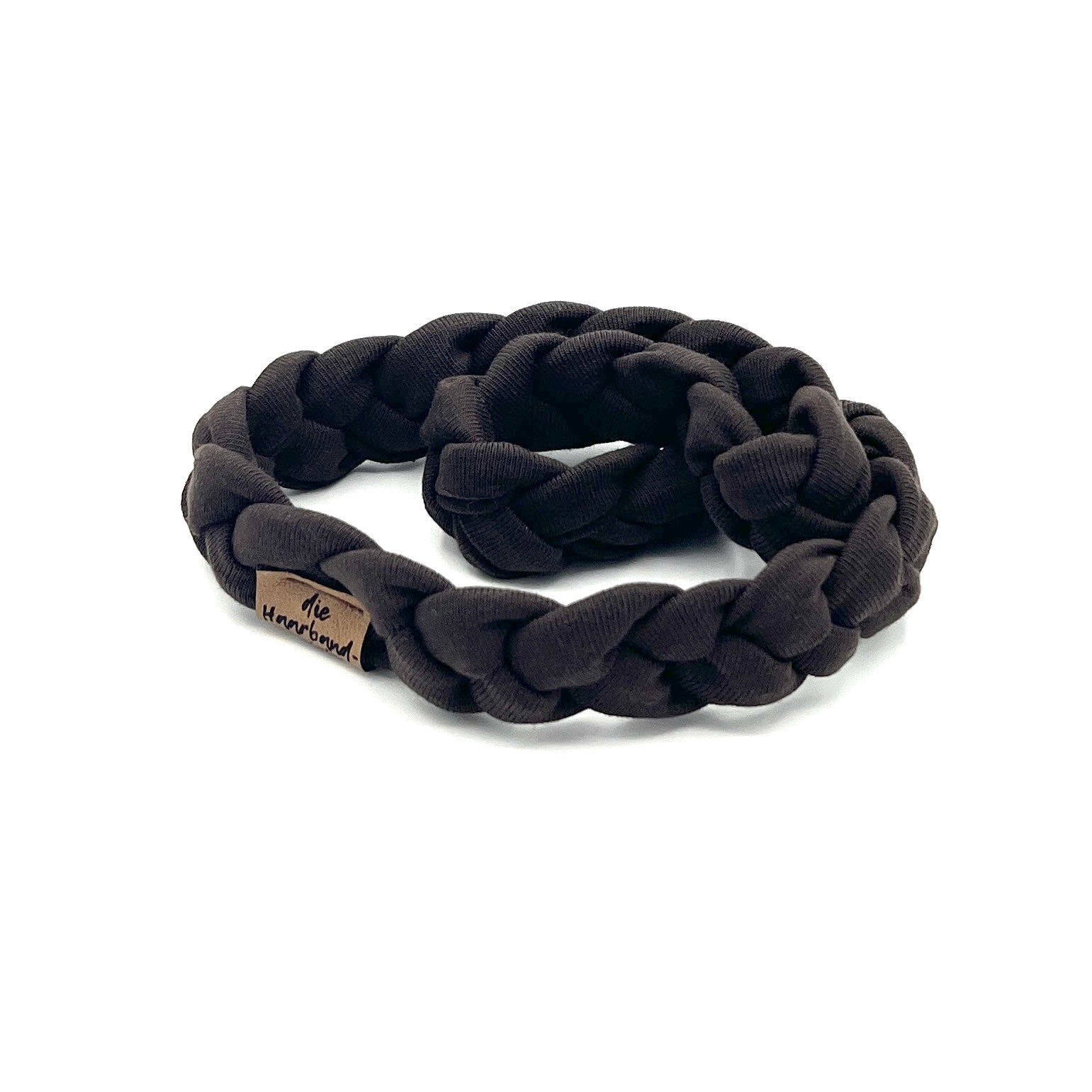 Haarband geflochten Chocolate