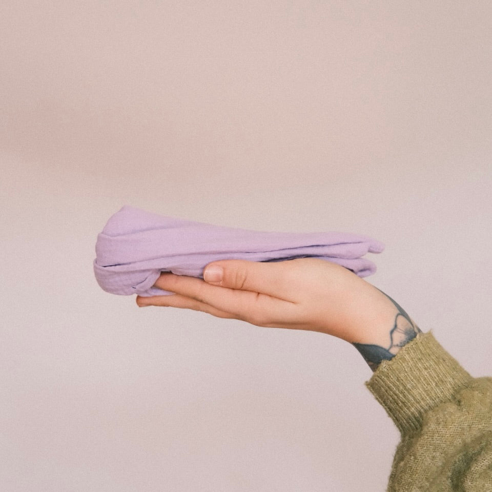 Drahthaarband -  Musselin flieder