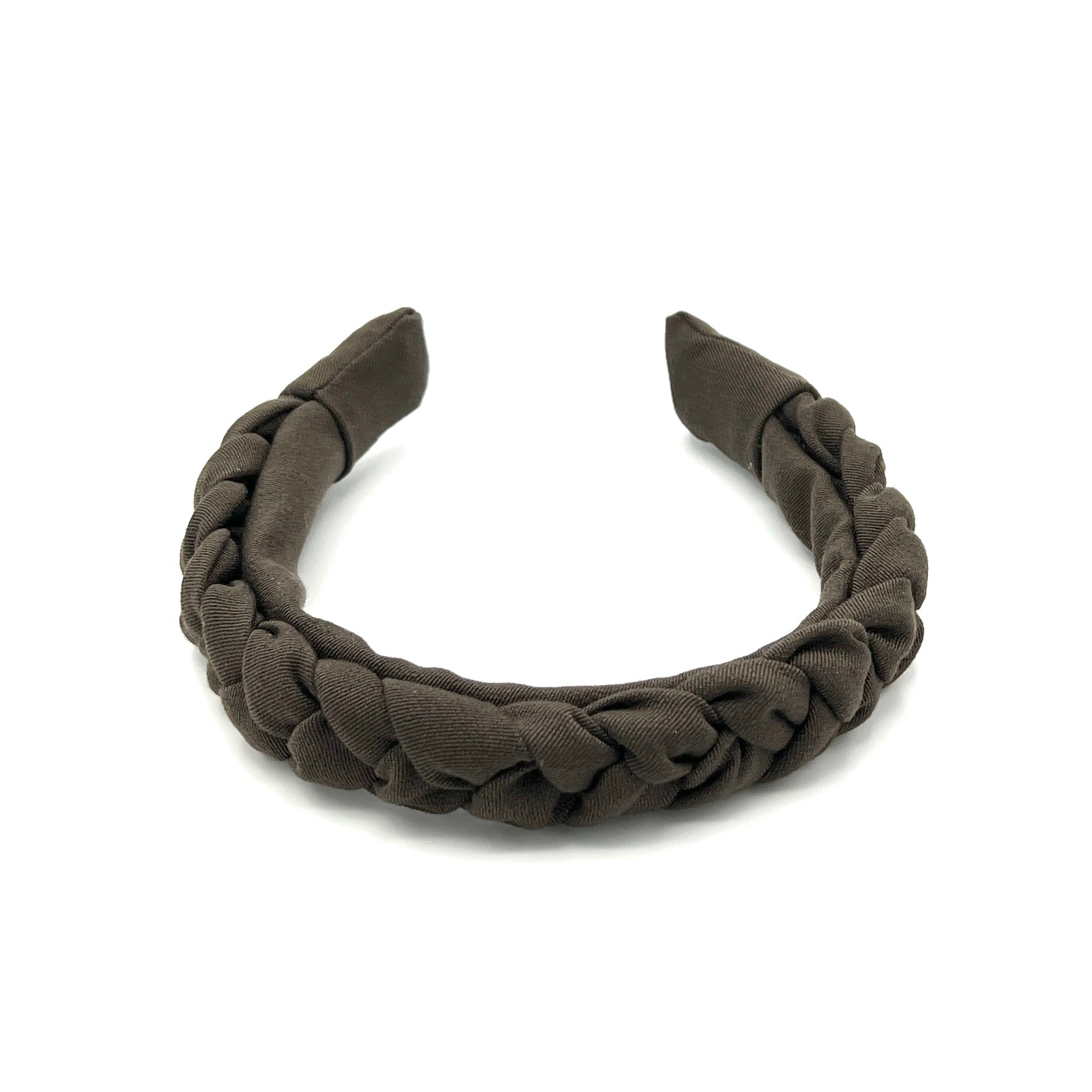 Luise - Haarreif geflochten Olive