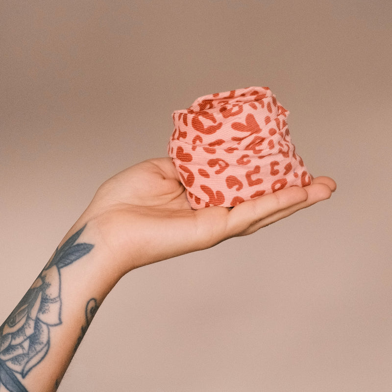 Drahthaarband schmal - Cord Leo/Rosa