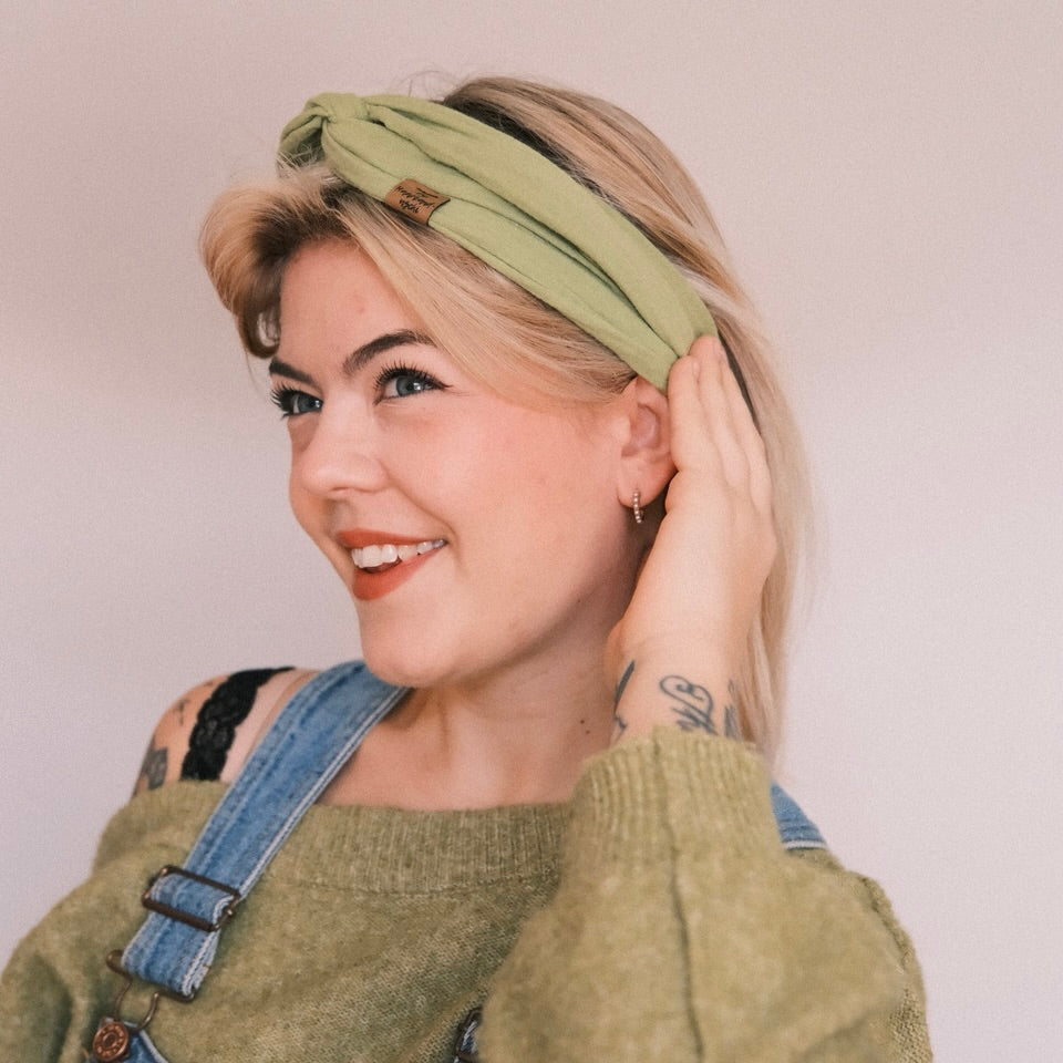 Drahthaarband - Musselin Hellgrün