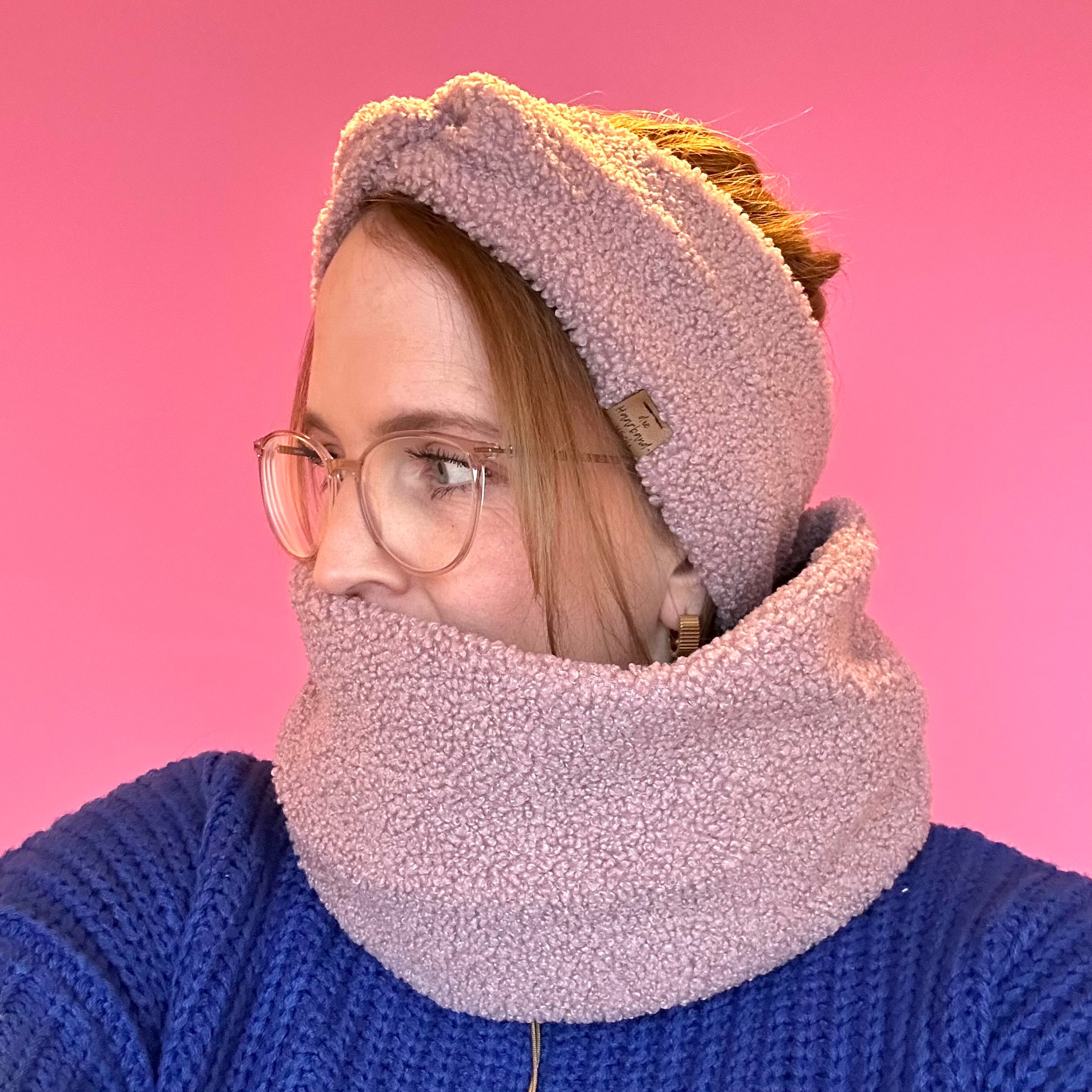 Basic Haarband - Teddy Pastell Rosé