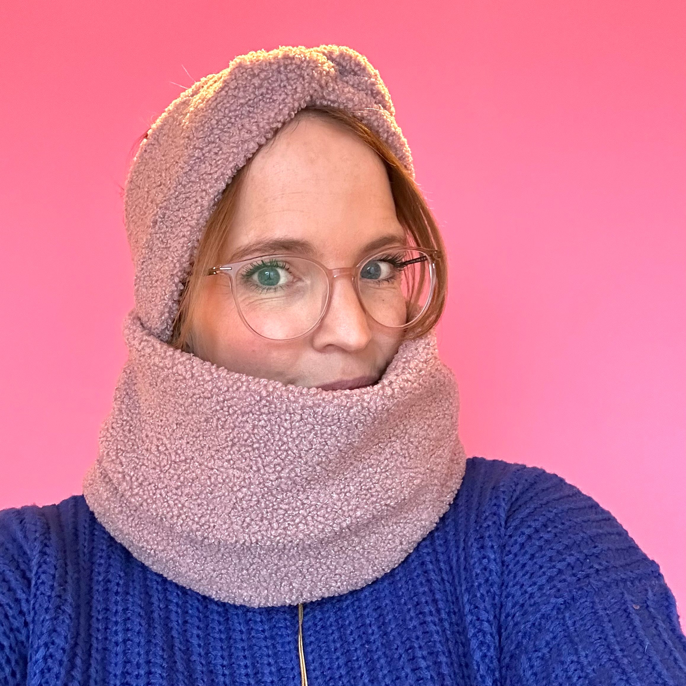 Basic Haarband - Teddy Pastell Rosé