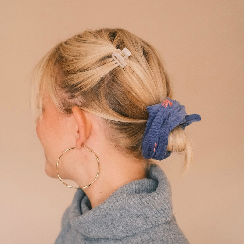 Dutti -Feincord Schleife Blau
