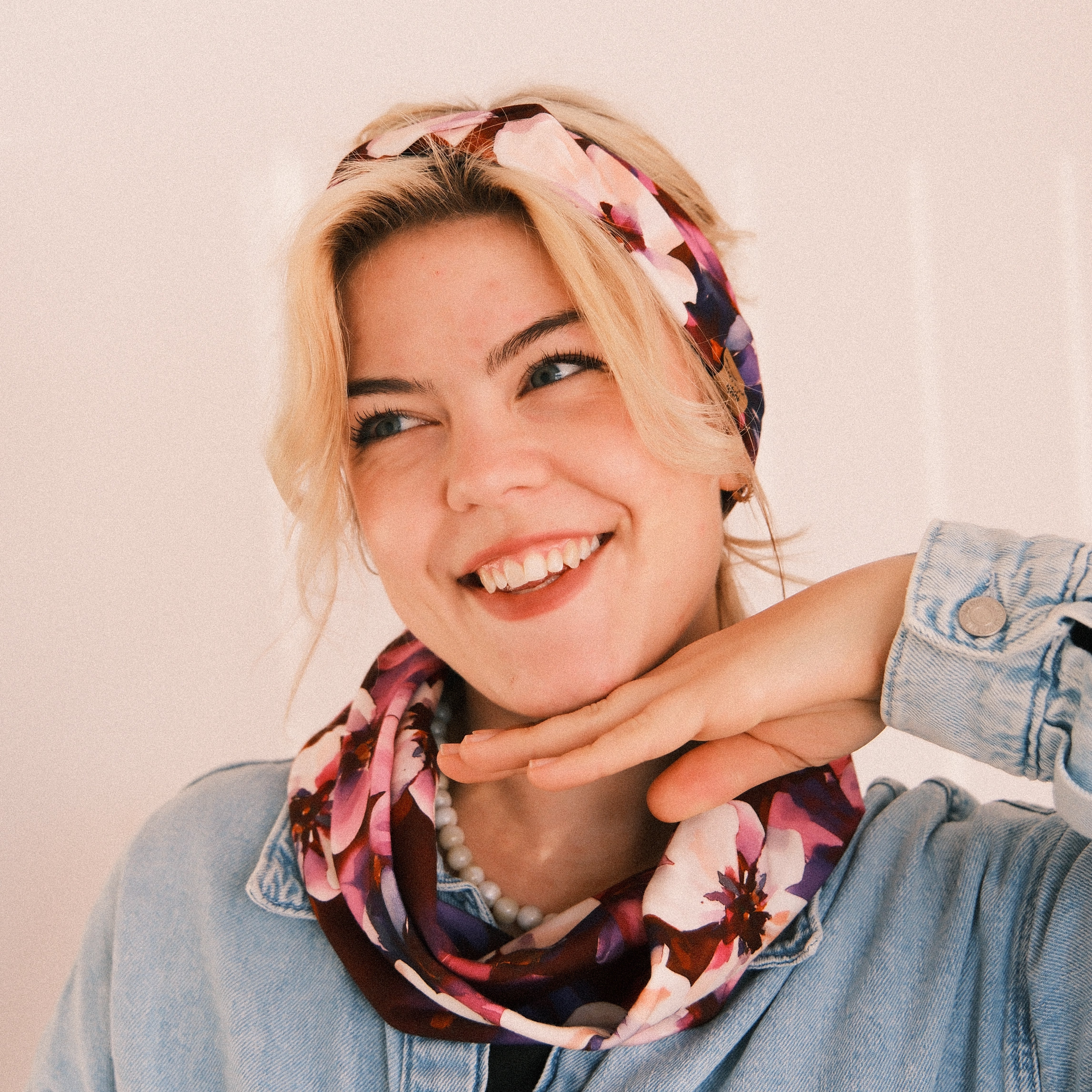 Basic Haarband - Berry Glow