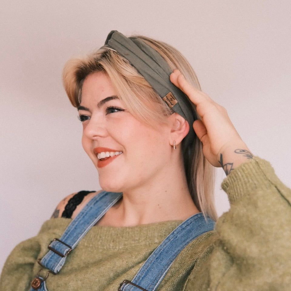 Drahthaarband - Musselin khaki