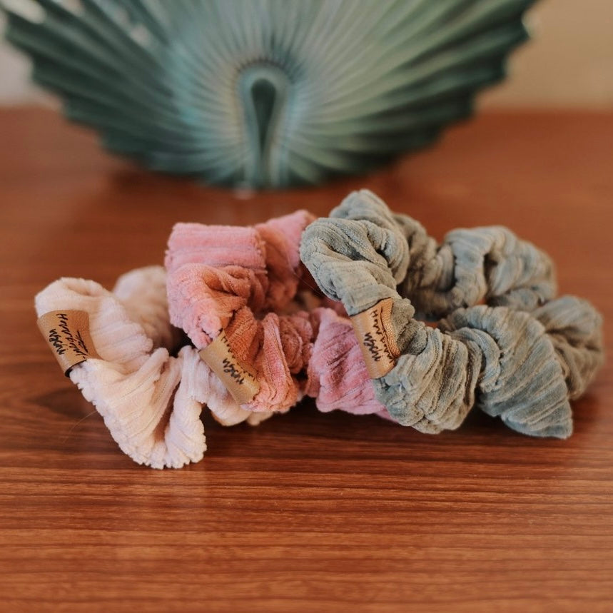 3er Scrunchie Set Pastell