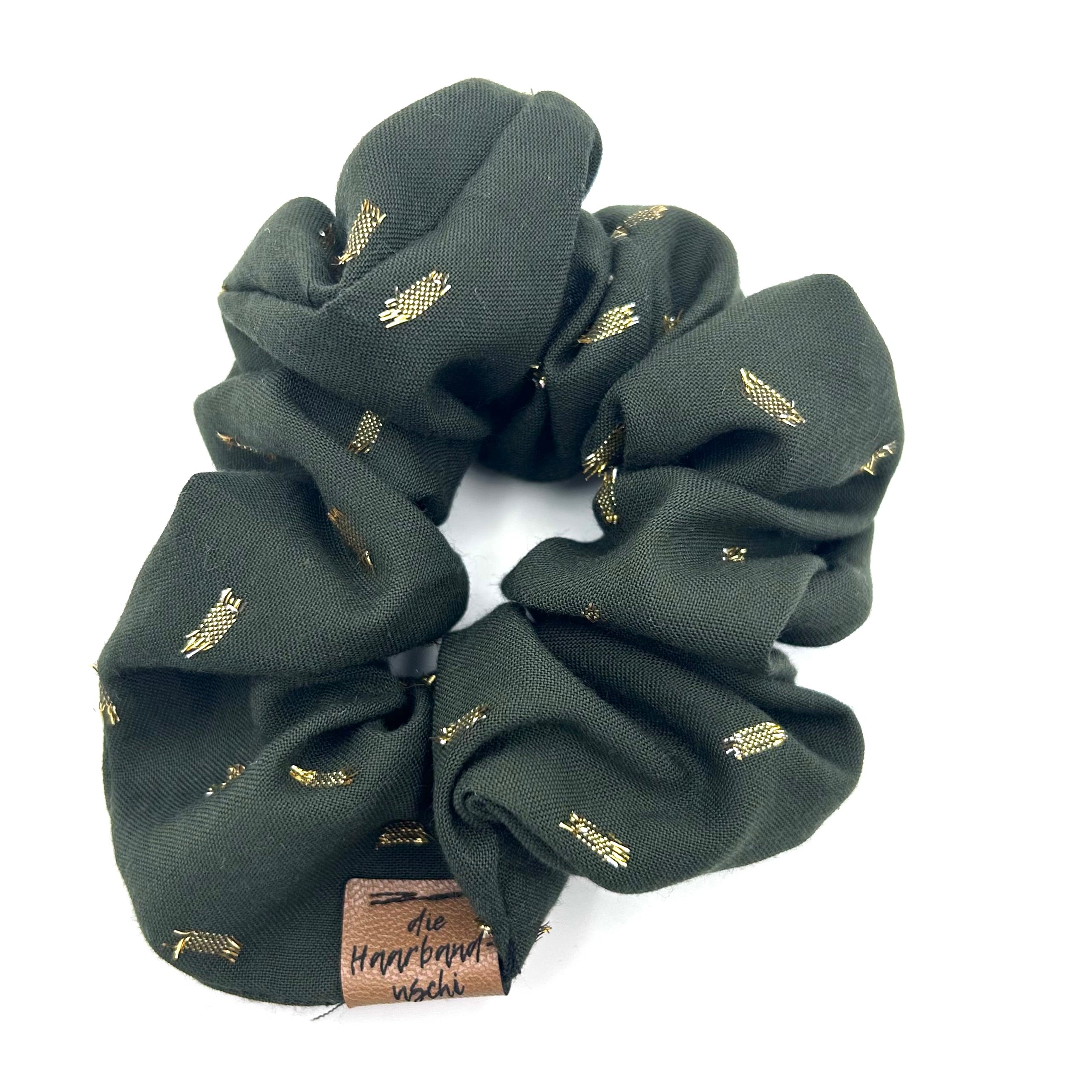 Scrunchie - Sparkle Khaki