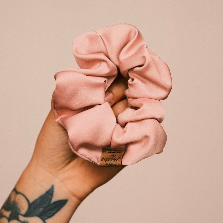 Scrunchie Satin zart Rosa