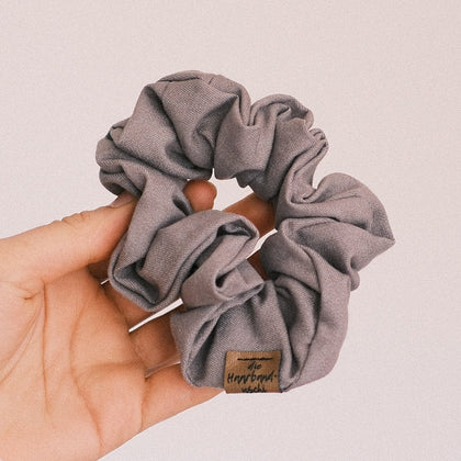Scrunchie - Jeans Rauchgrau