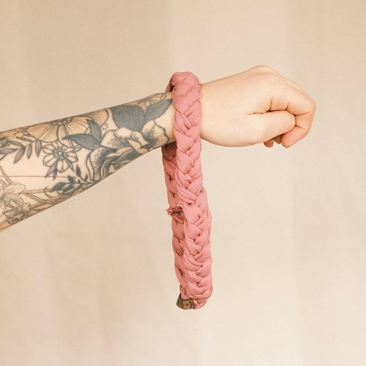 Haarband geflochten rosé