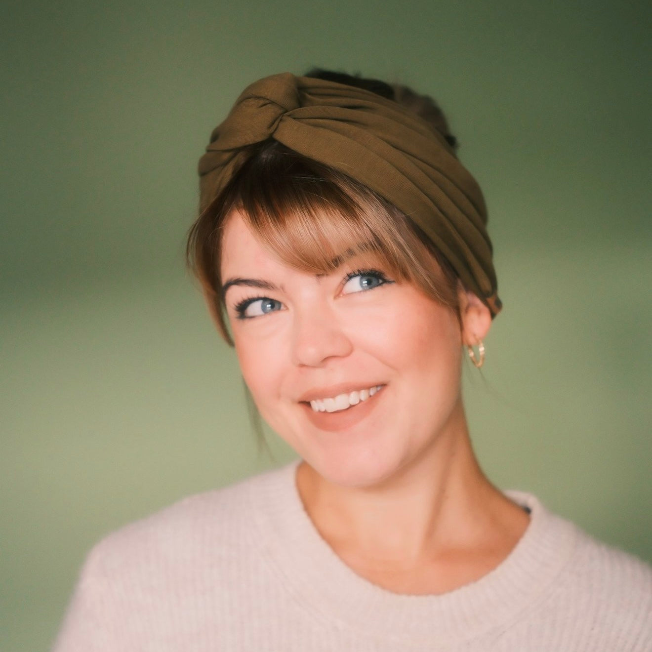 Drahthaarband breit - Khaki