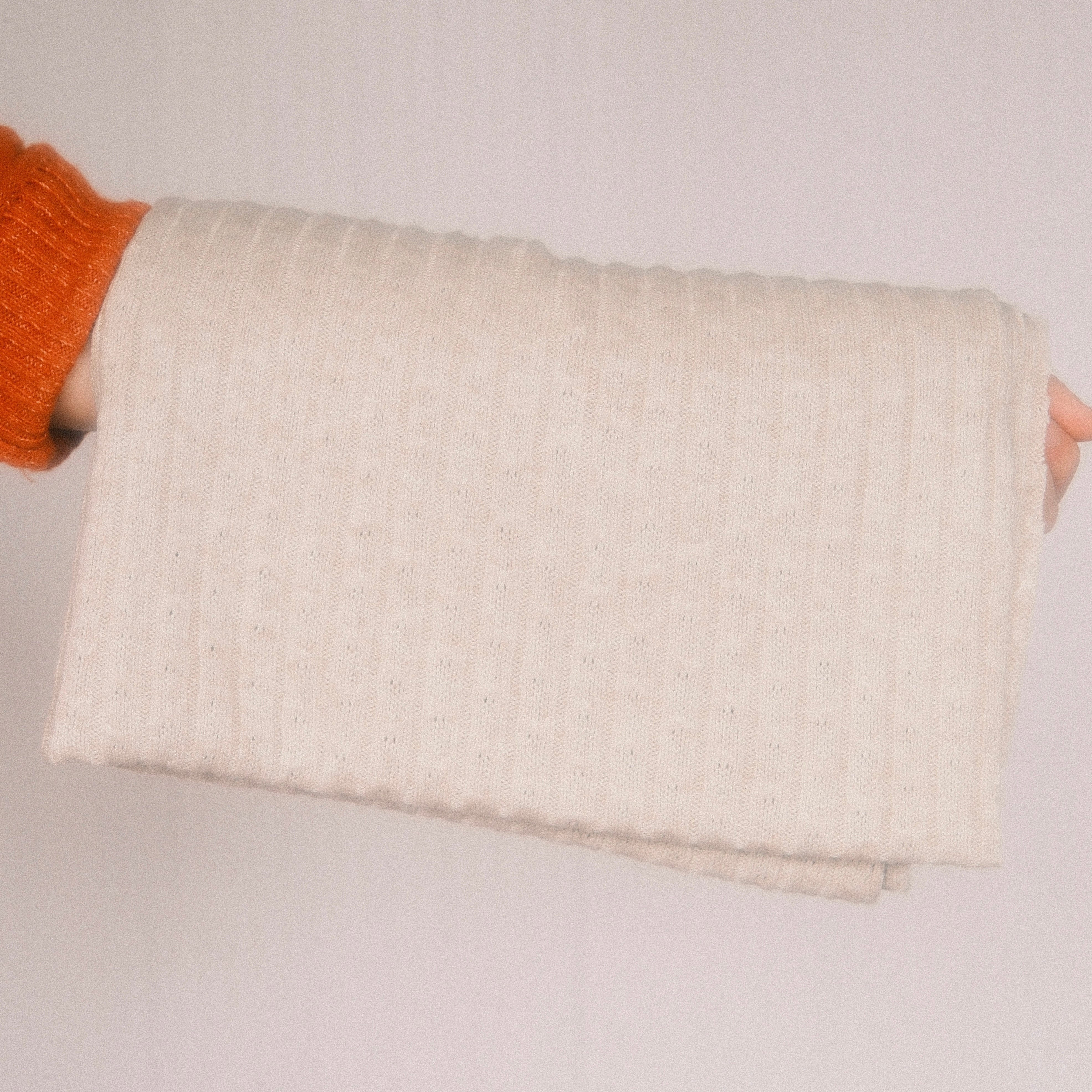 Schal - Strick Beige