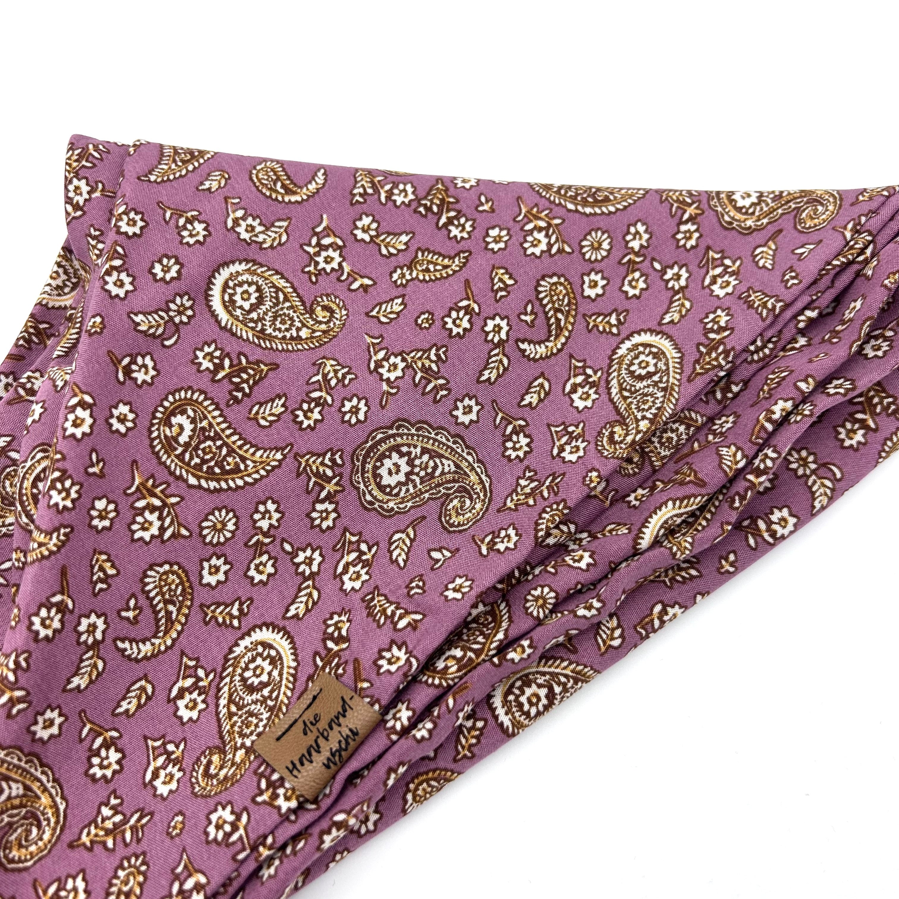 XXL Dreieckstuch  - Vintage Paisley Mauve