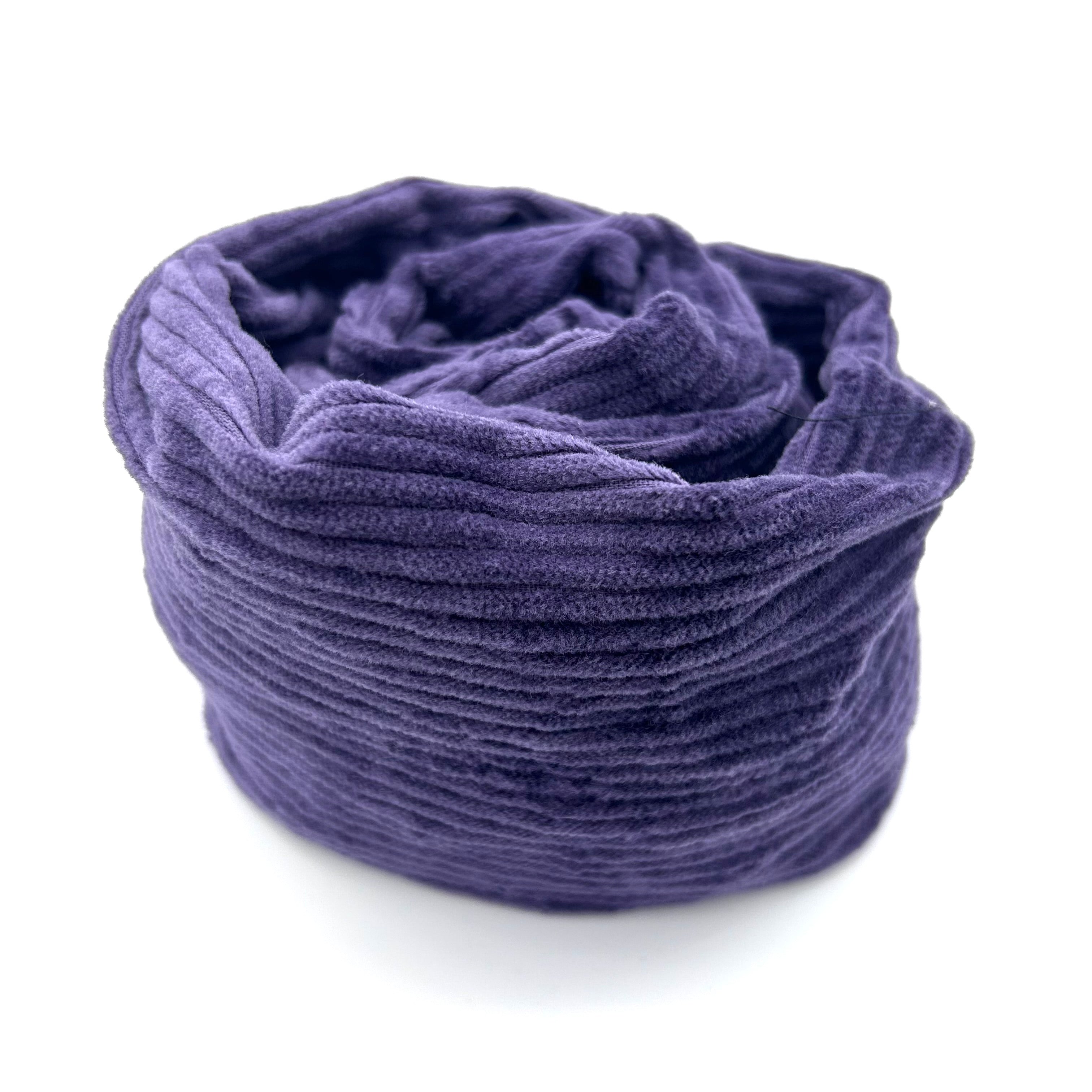 Drahthaarband breit - Cord Lila