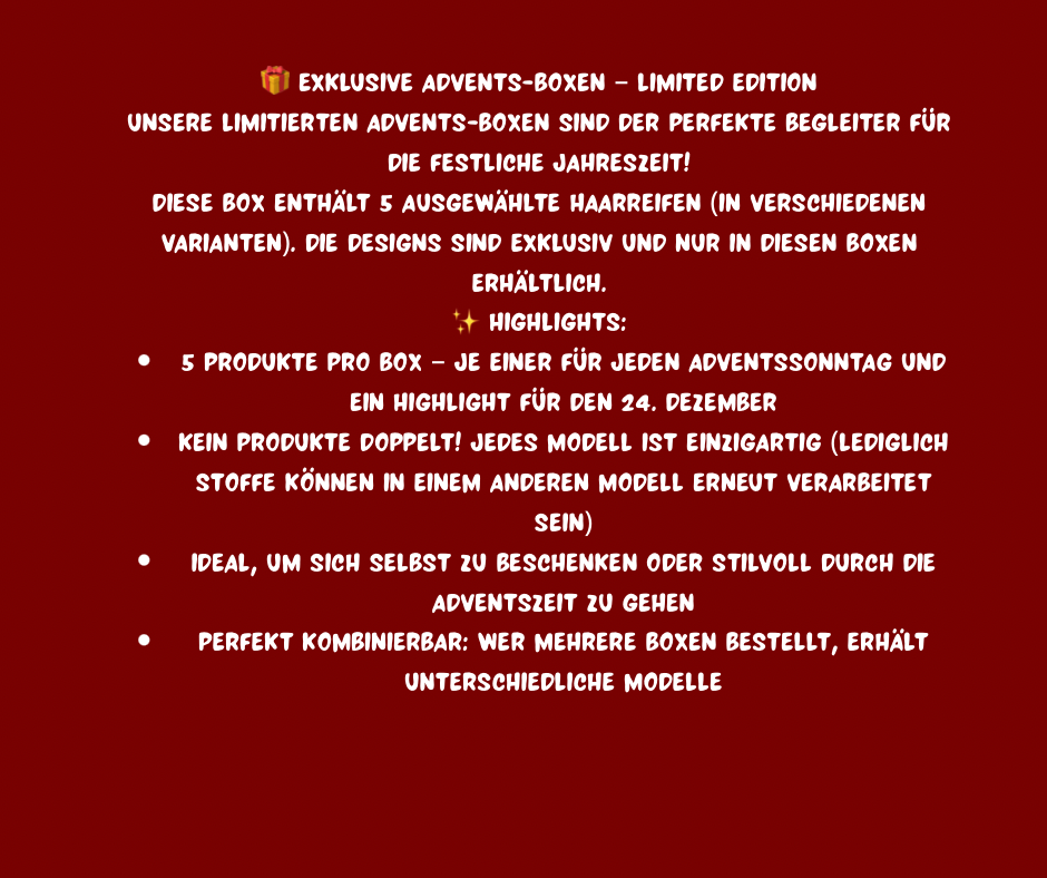 Haarreifen - Mystery Adventsbox (Vorbestellung)