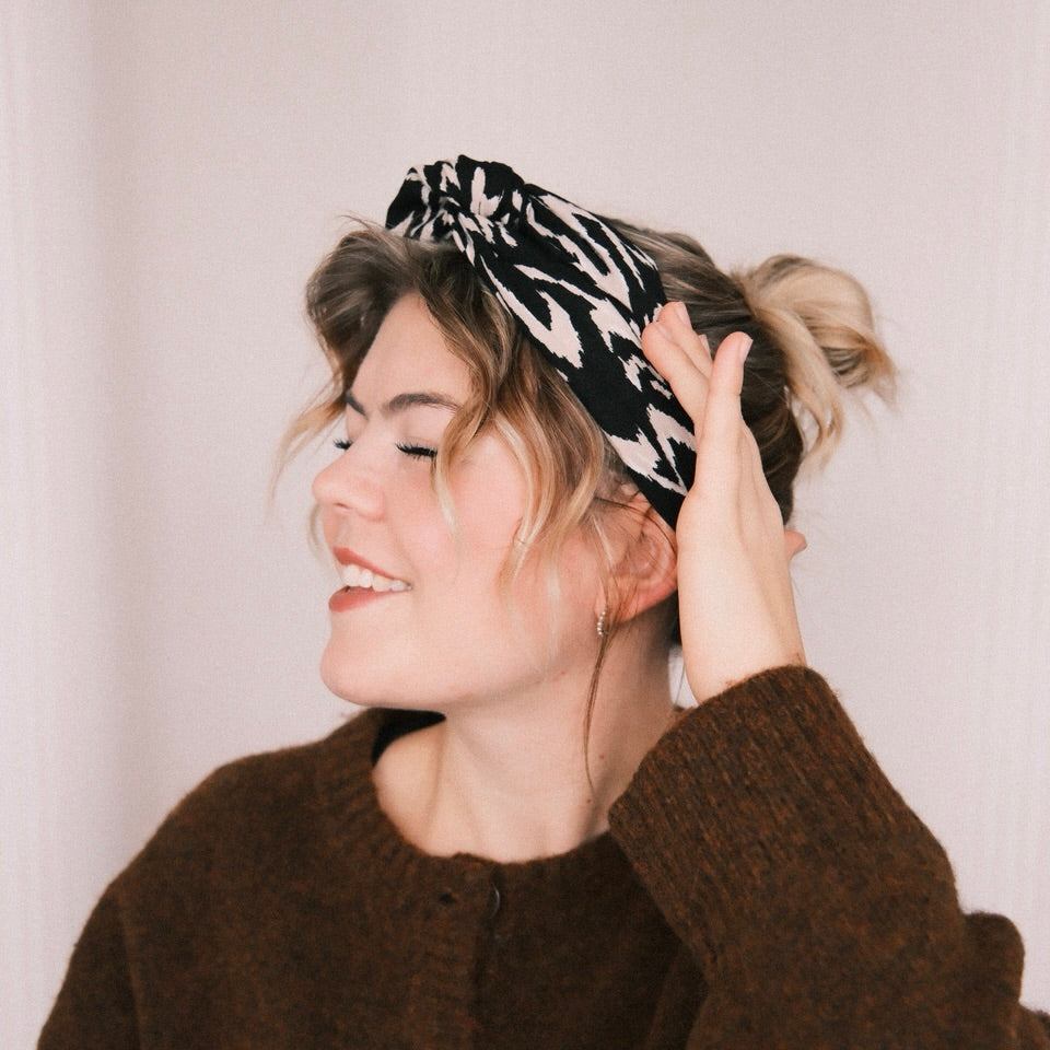 Drahthaarband breit - Wild Ink