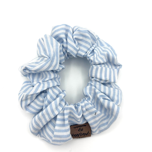 Scrunchie - gestreift blau