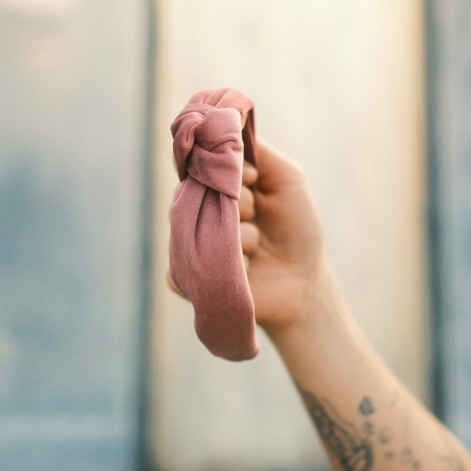 Elli - softpink Haarreif Knoten