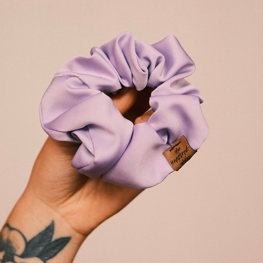 Scrunchie Satin Flieder