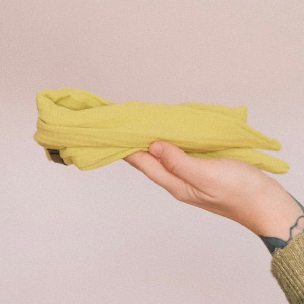 Drahthaarband - Musselin Lime