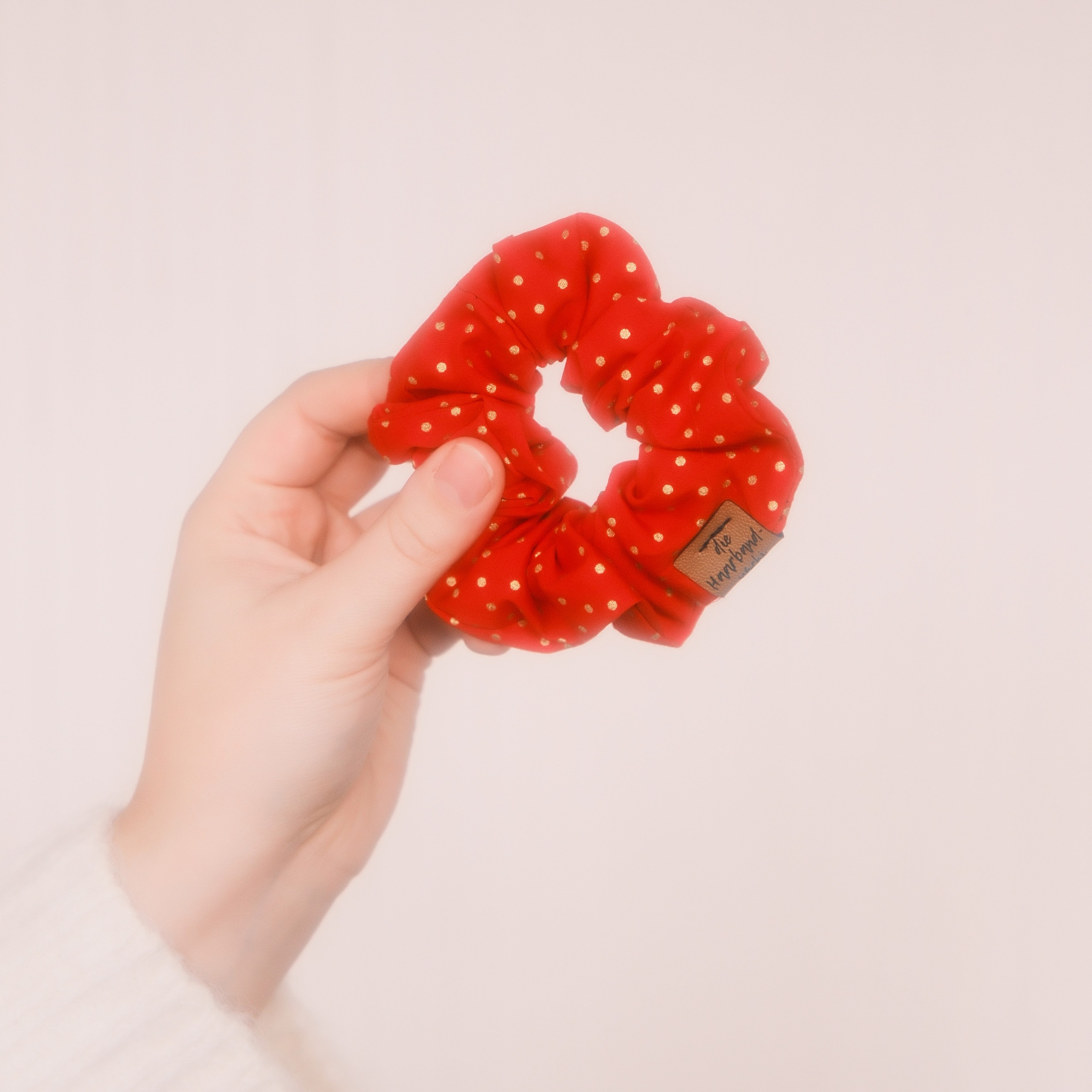 Scrunchie - Dots Rot