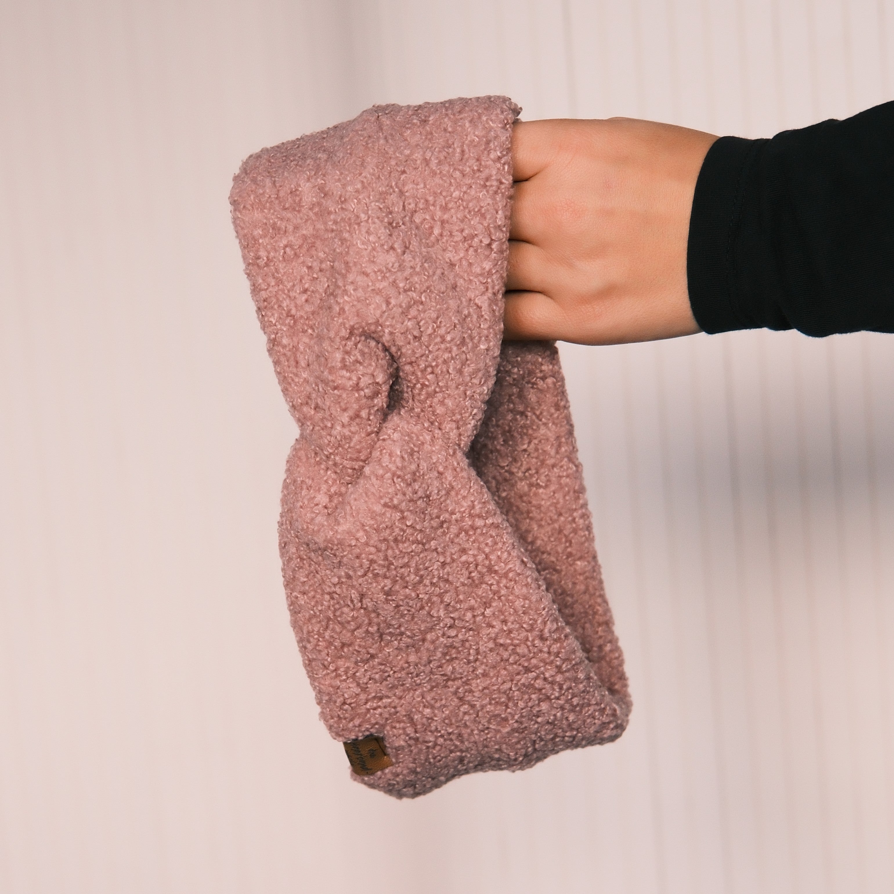 Basic Haarband - Teddy Frozen Rosé