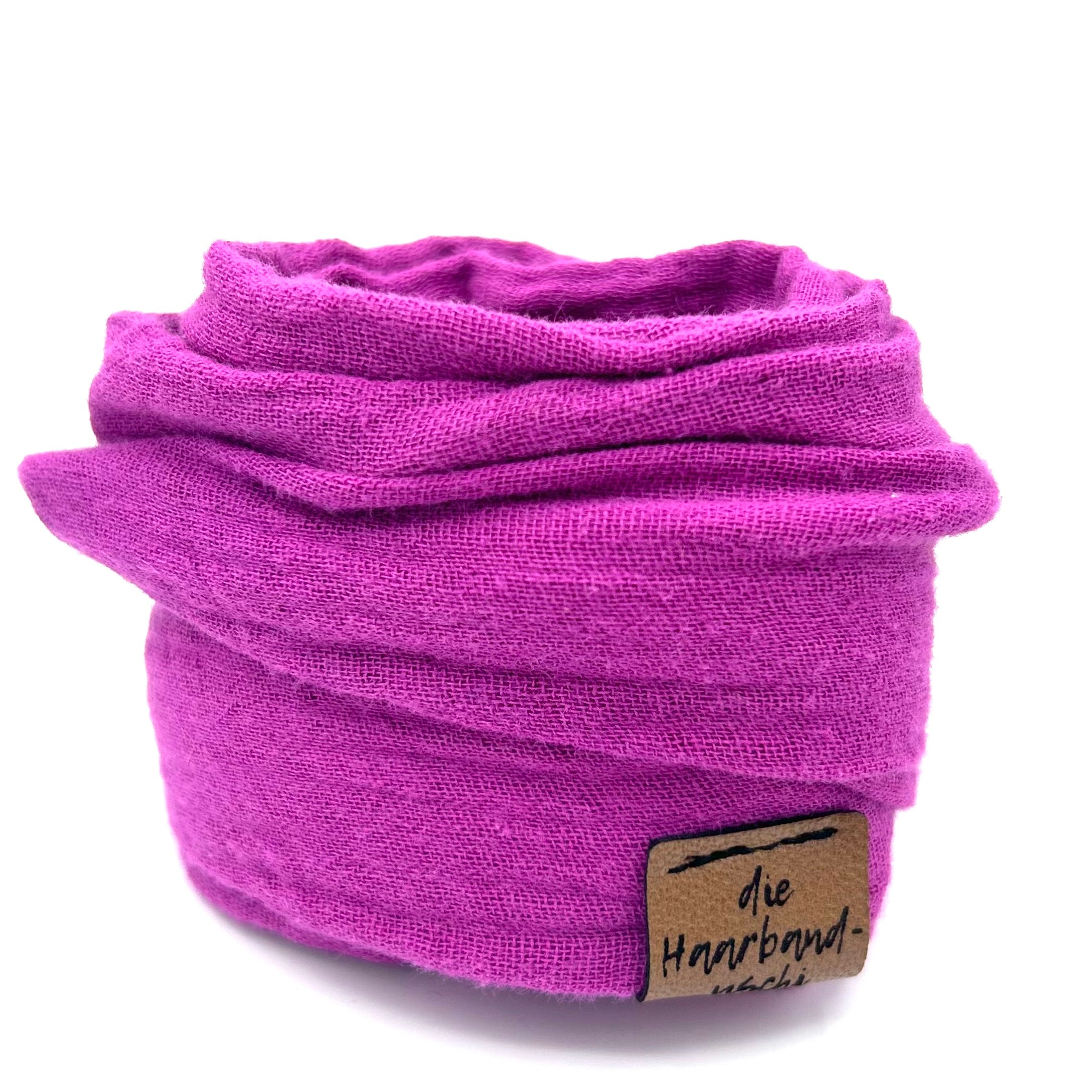 Drahthaarband - Musselin Himbeere