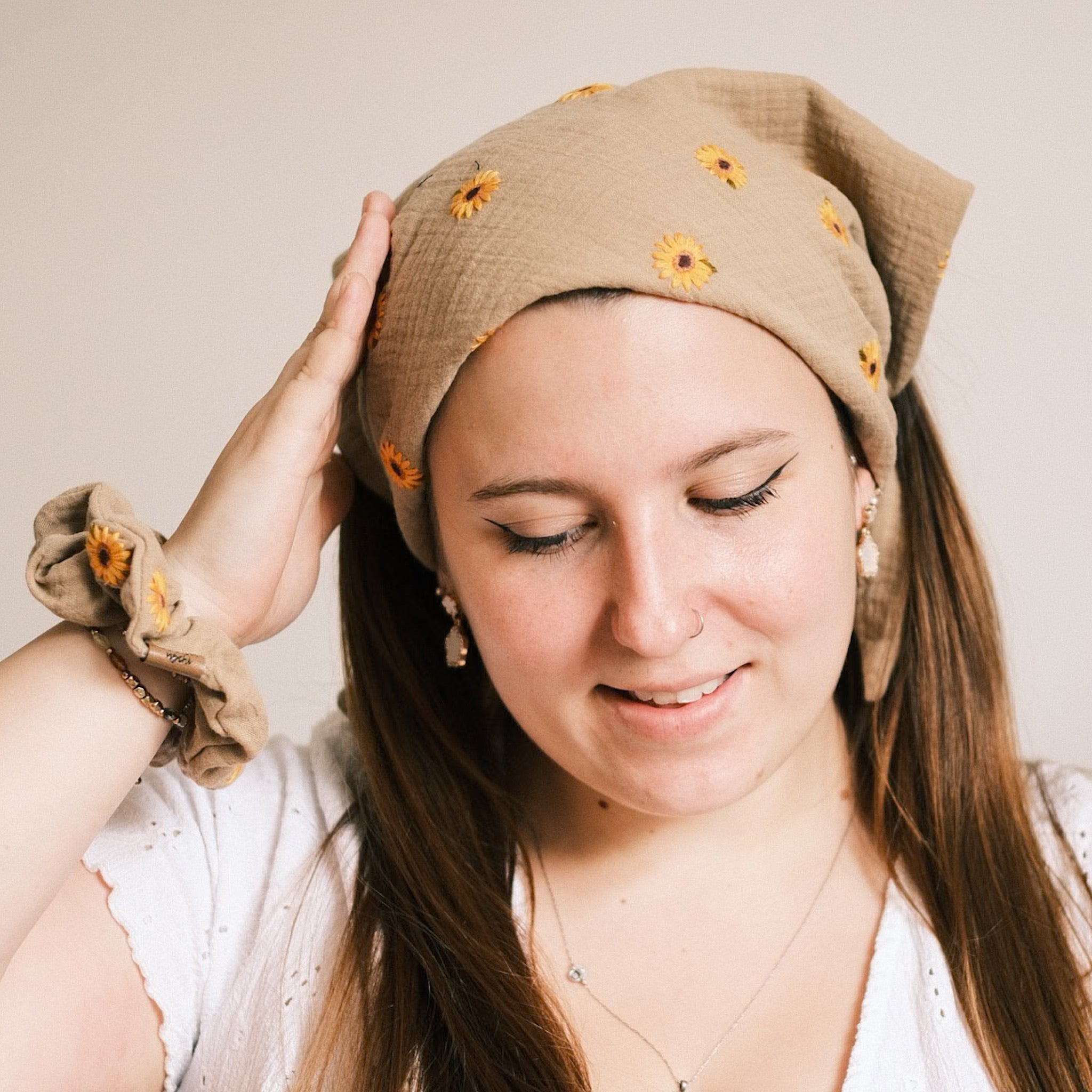 Bandana - Sonnenblume Sand
