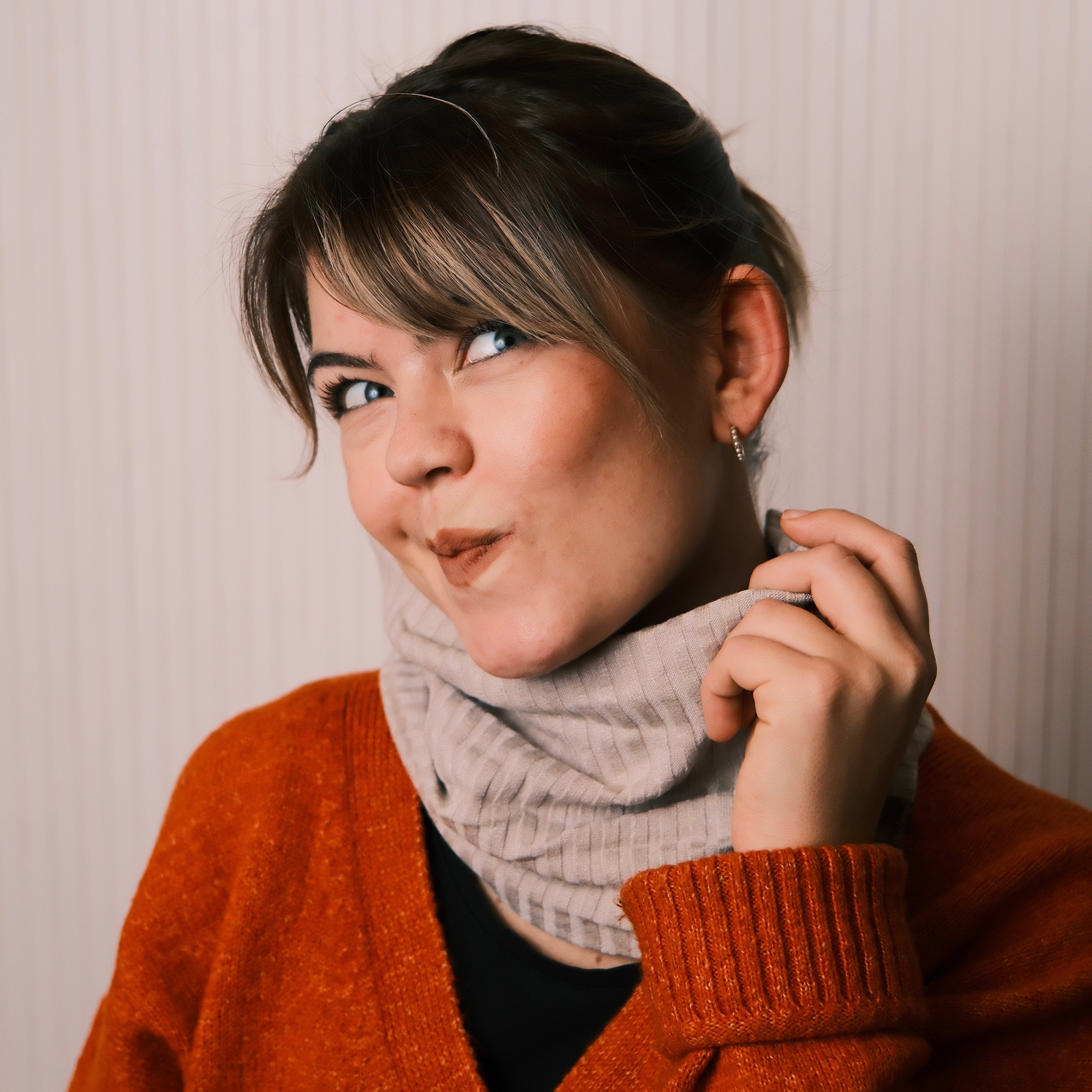 Loop - Grobstrick Beige