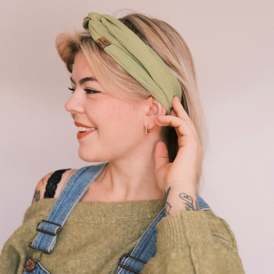 Drahthaarband - Musselin Hellgrün