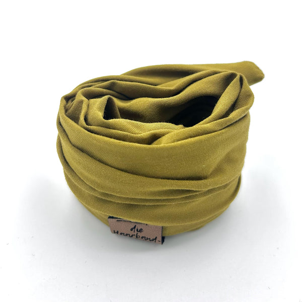 Drahthaarband Schmal - Soft Touch Olivegrün