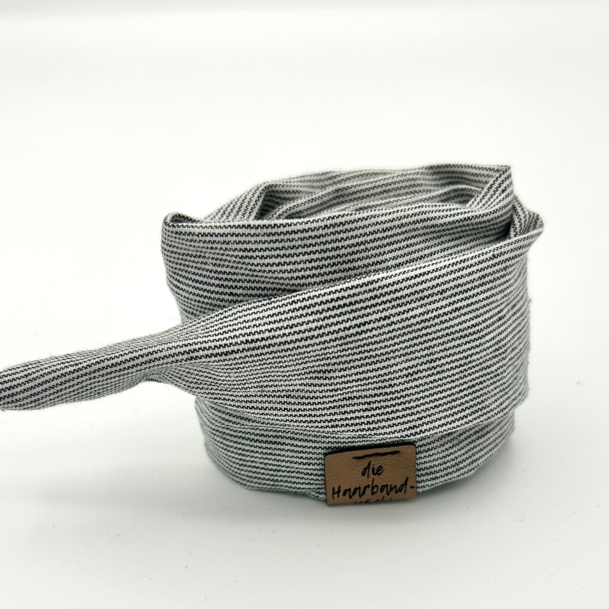 Drahthaarband Jeans Streifen