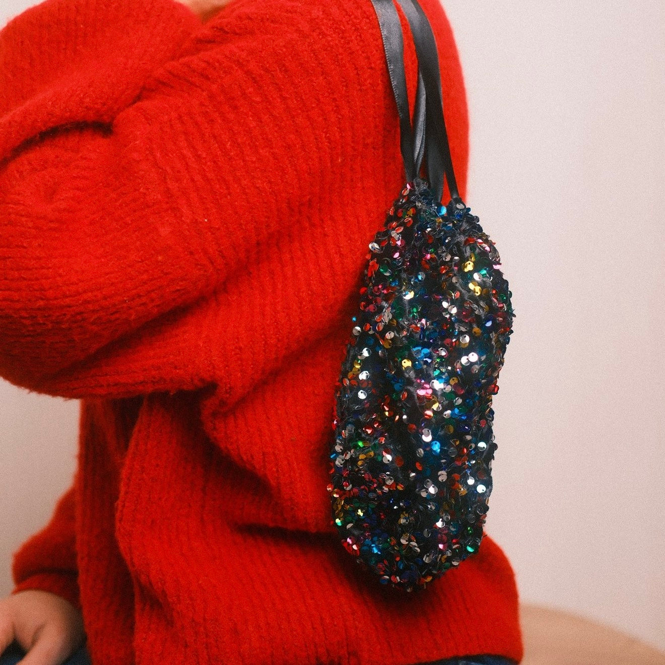 Pailletten Täschchen bunt