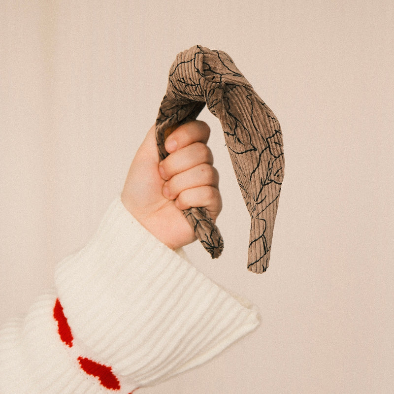 Leyla - Cord Blume Taupe