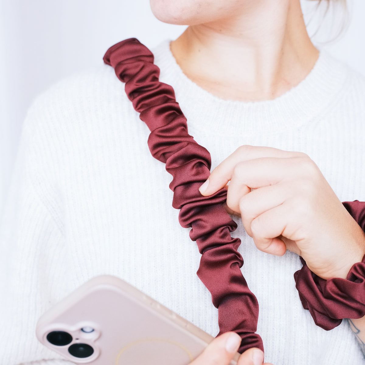 Handykette - Satin Bordeaux
