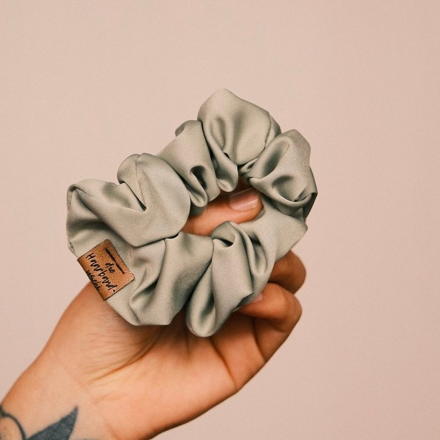 Scrunchie Satin light Matcha