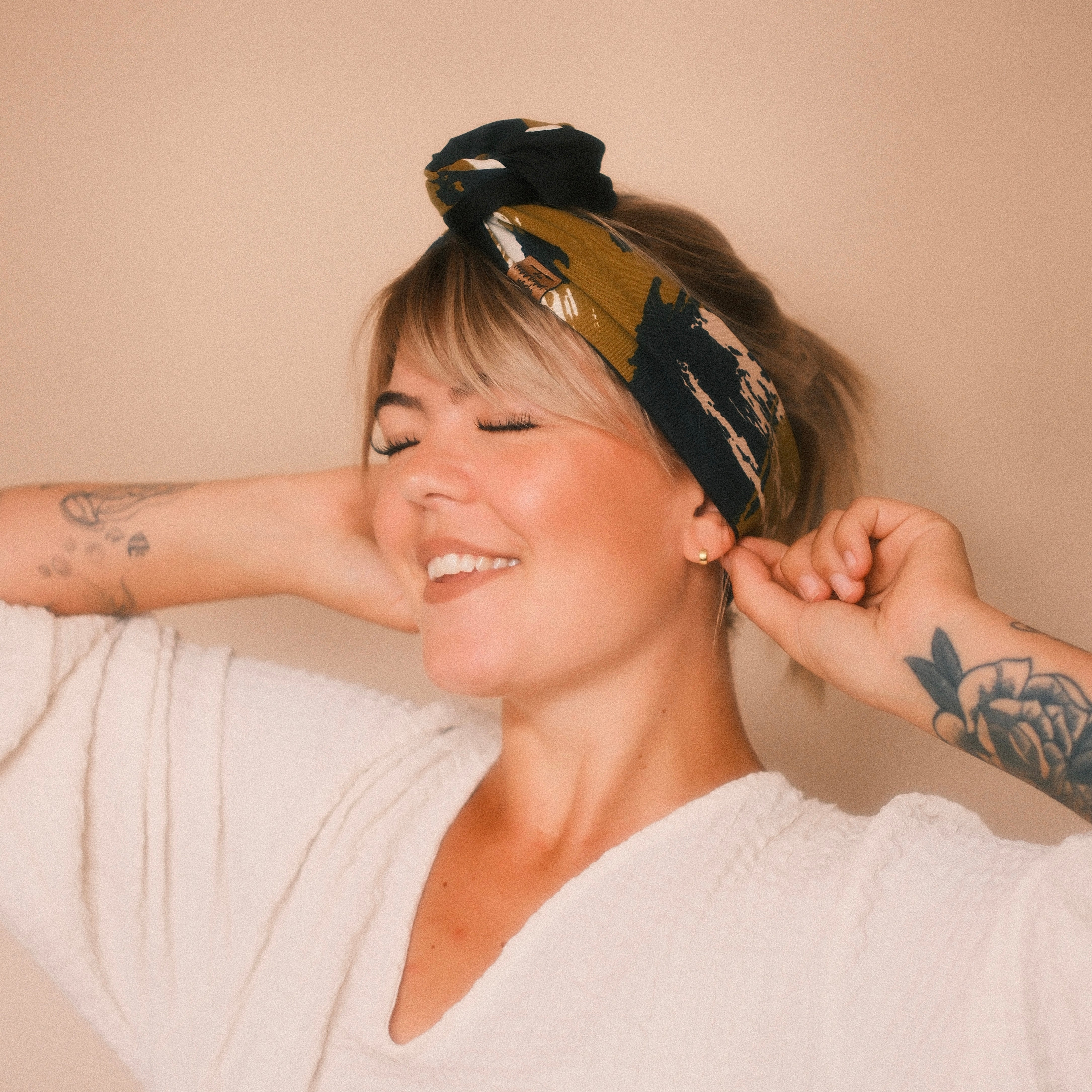 Drahthaarband 2 Seiten - Camouflage Grün