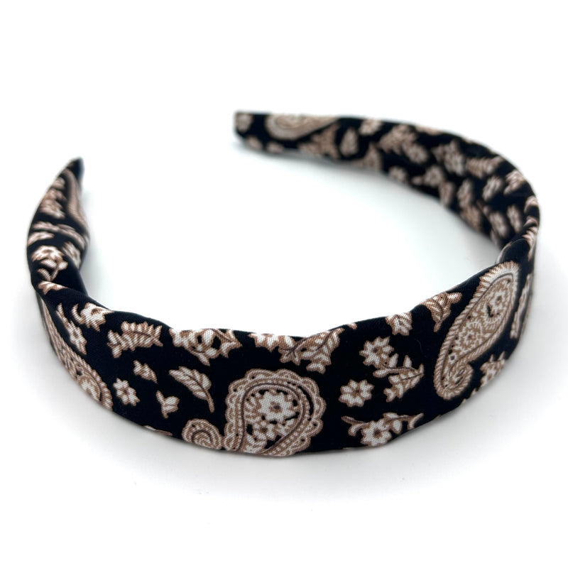 Anne - Vintage Paisley Schwarz
