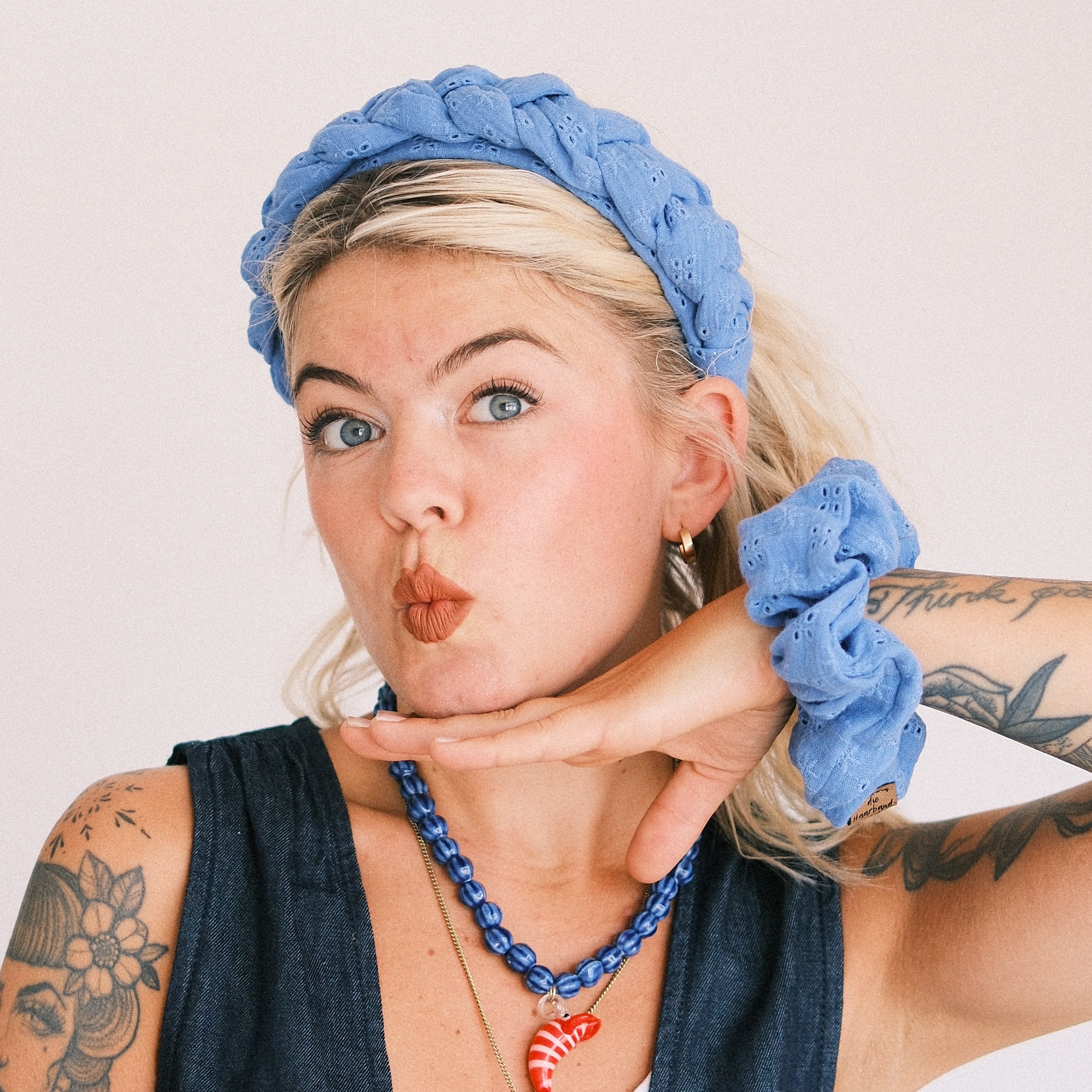 Big Scrunchie - Cotton Dream Blau