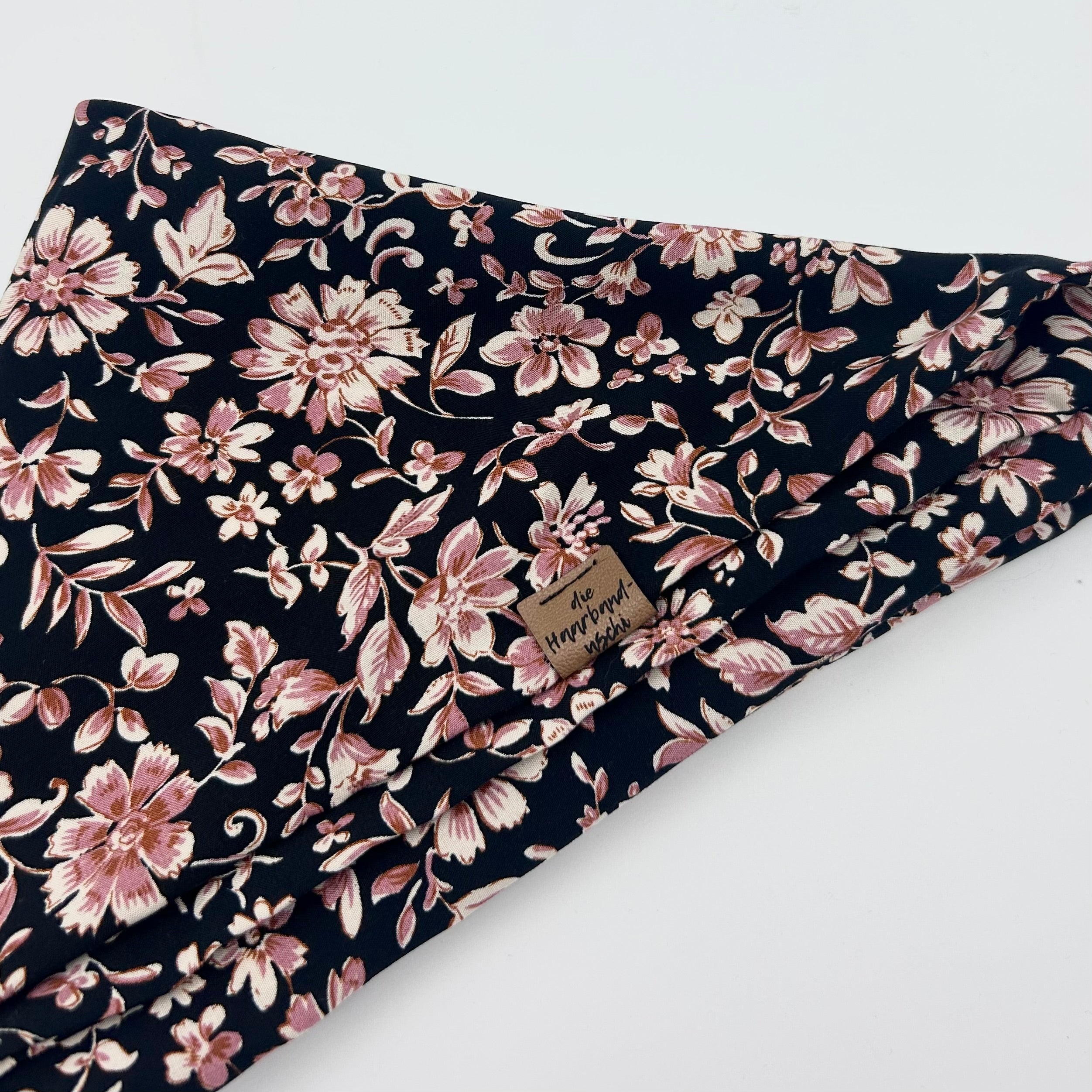 Bandana - Schwarz/Rost Blossom