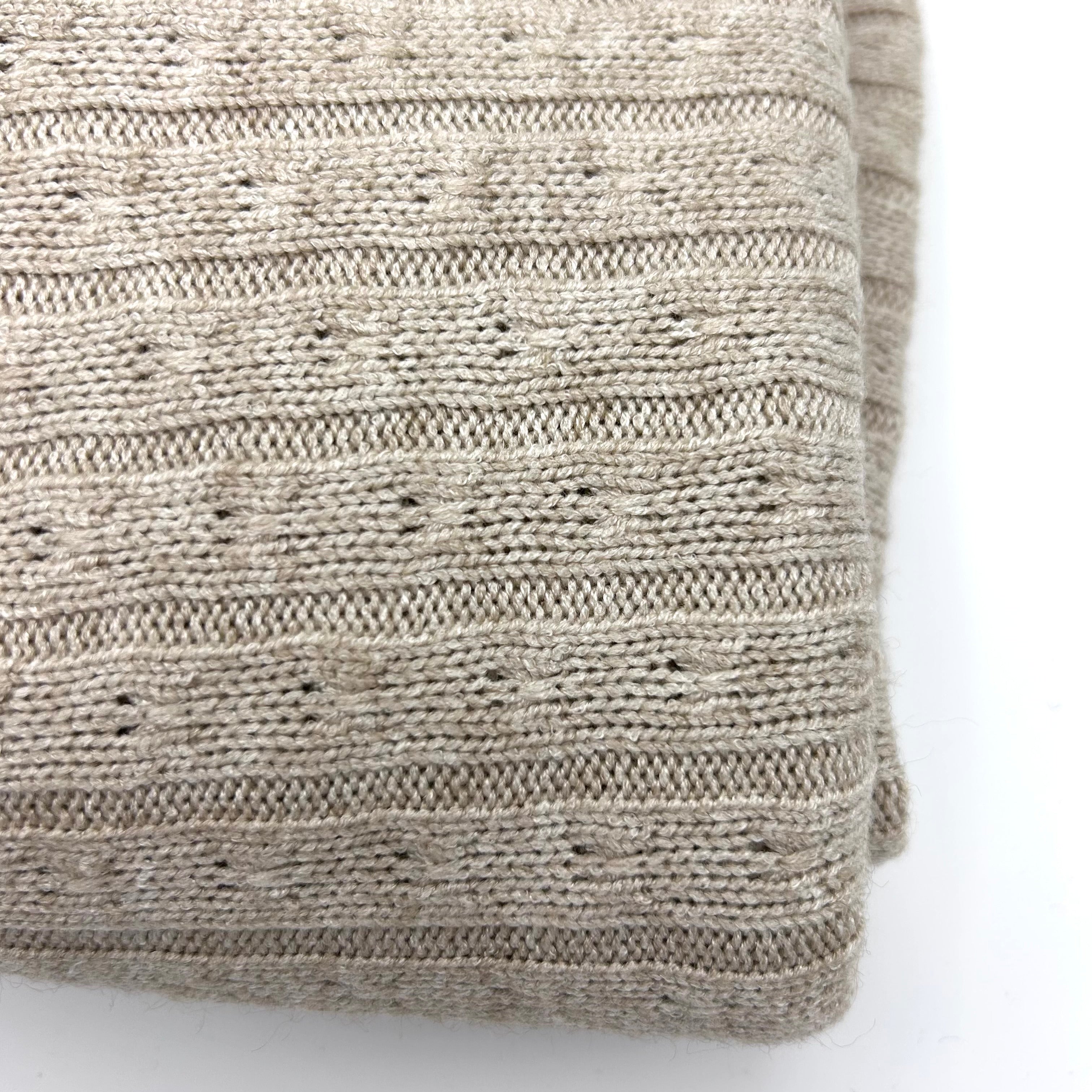 Schal - Strick Beige