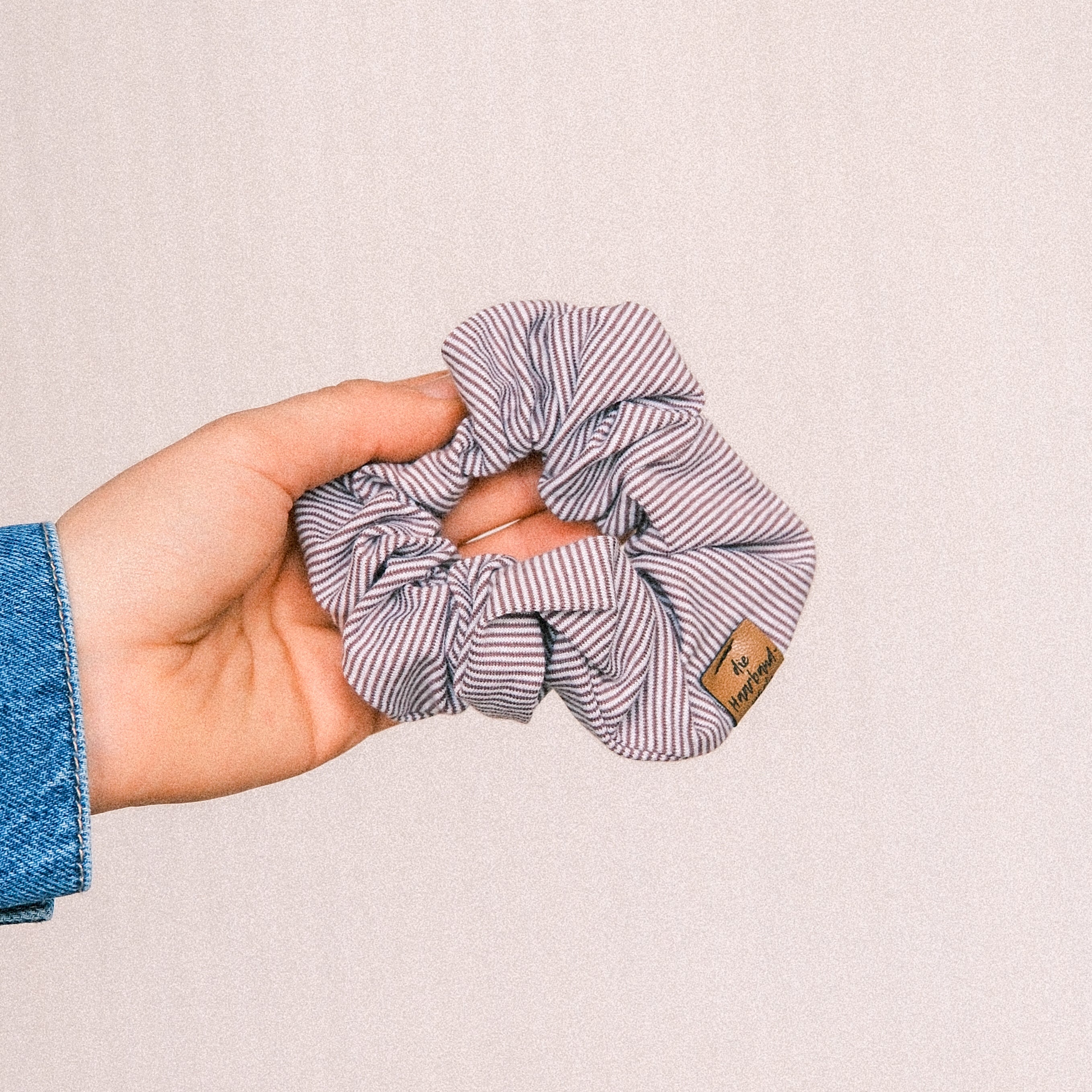Scrunchie - gestreift Beere