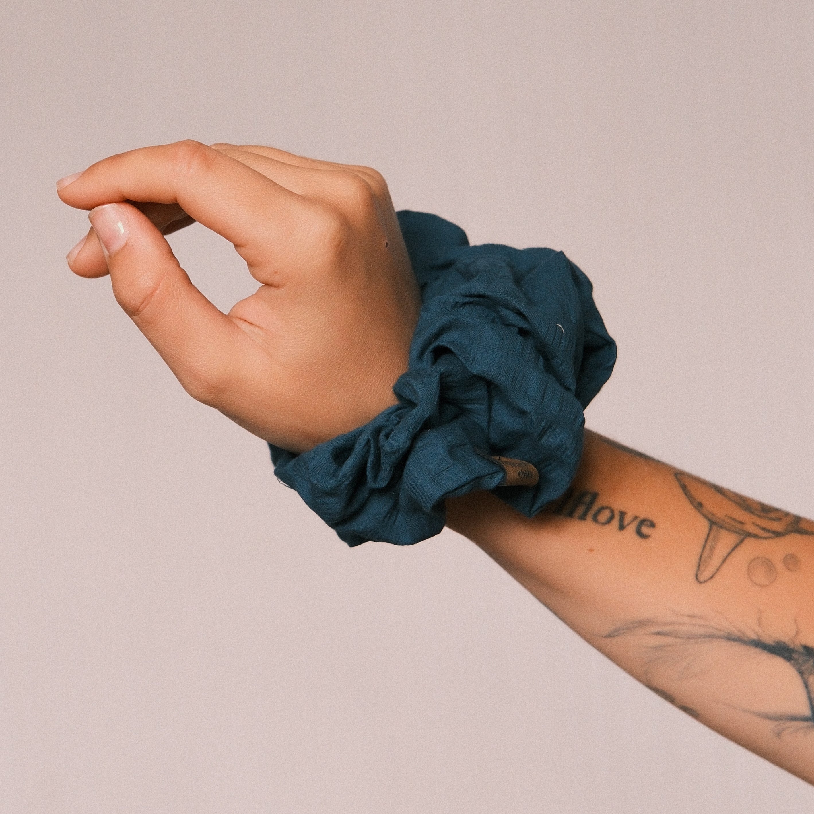 3er Big Scrunchie Set - Berry Bloom