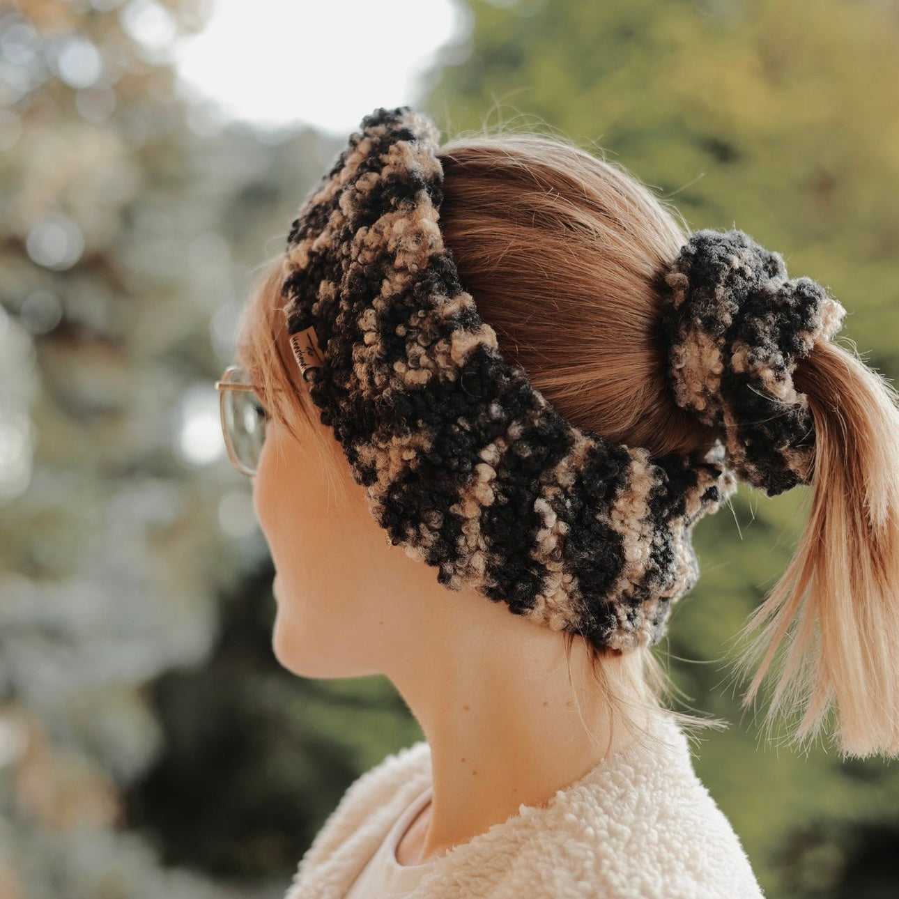 Scrunchie Teddy Zebra