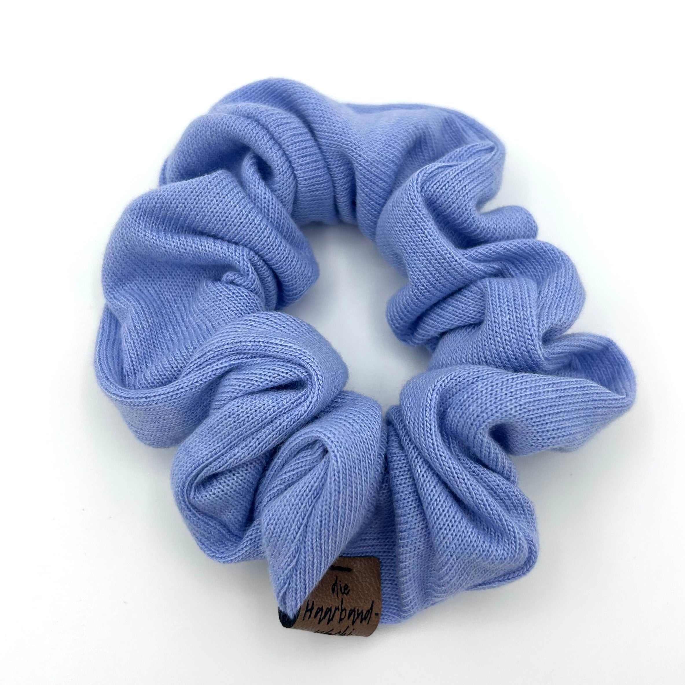 Scrunchie - Feinstrick Blau