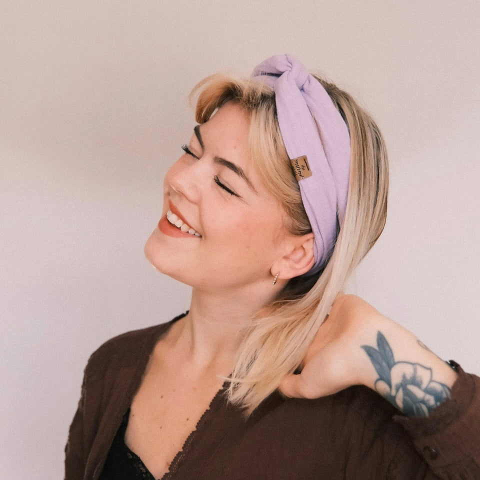 Drahthaarband -  Musselin flieder