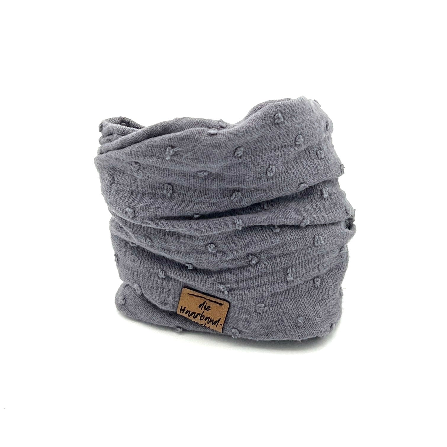 Dutti Musselin Dots Graublau